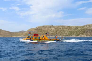 Kos Town: Glass-Bottom Boat Cruise with Swimming Stops
