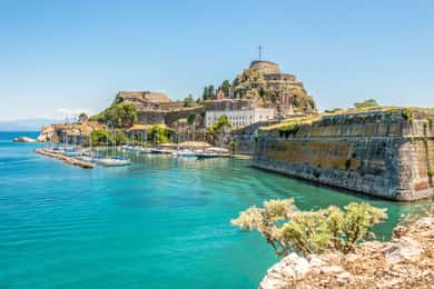 From Corfu Port: Shore Trip with Boat Cave Tour or Beach