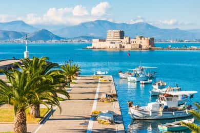 Atenas: Excursión de un día a lo más destacado del Peloponeso y audioguía V.R.