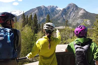Banff: Bow River E-Bike Tour and Sundance Canyon Hike