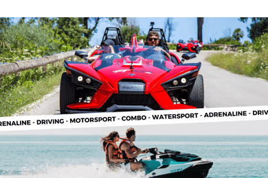 Peguera: Racing Car Drive and Jet Ski Combo Tour