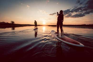 STAND UP paddle surfing