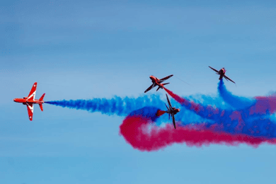 Sussex: Eastbourne Airshow Bootsfahrt