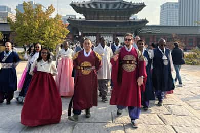 Luces de la ciudad, visita al palacio y Hanbok opcional