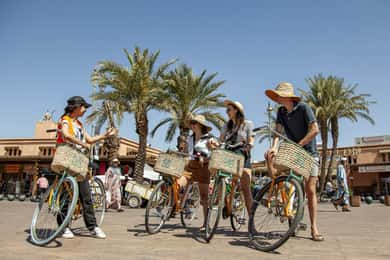 Marrakech: Ruta Cultural en Bicicleta con Pastelería y Té