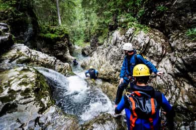 Canyoning Schwarzwasserbach im Kleinwalsertal