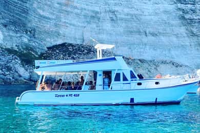 Lampedusa : Croisière en bateau avec arrêts baignade et déjeuner italien