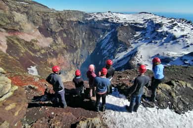 Ascent to Villarrica volcano 2,847masl, from Pucón