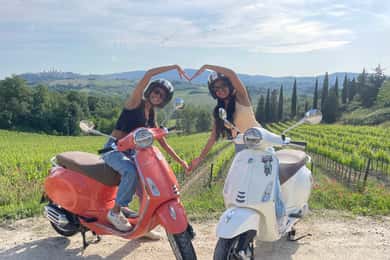 From San Gimignano: Chianti Half-Day Vespa Tour with Lunch