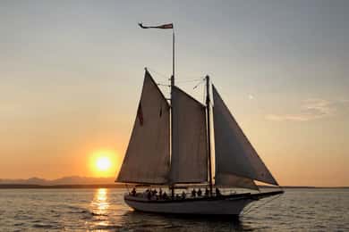 Seattle: Tall Sailboat Sunset Harbor Cruise