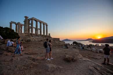 Athènes : Cap Sounion et Temple de Poséidon au coucher du soleil