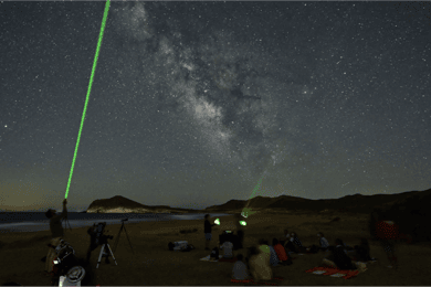 Cavalleria: Stargazing at the beach with Telescope