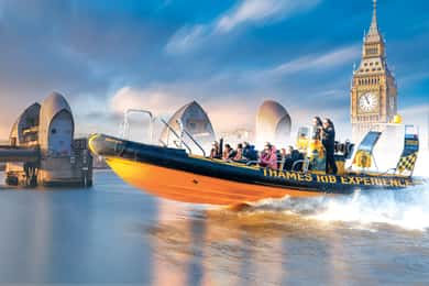 London: 70-minütige Thames Barrier Speedboat Tour