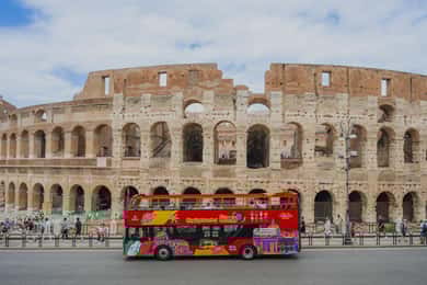 Roma: City Sightseeing ônibus hop-on hop-off com Audioguide