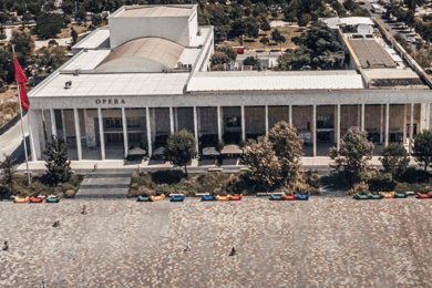 Excursão a pé por Tirana