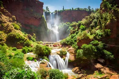 Marrakech: Excursión a las Cascadas de Ouzoud con opción de caminata y barco