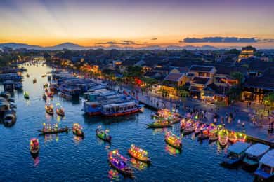 Da Nang : Basket Boat Ride - Hoi An City - Release Lantern
