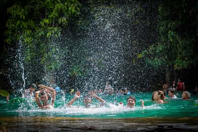 Krabi: Emerald Pool, varmt vandfald og Tiger Cave Temple Tour
