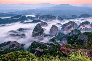 Au départ de Guilin : circuit des pics Danxia et des sentiers tribaux du Guangxi-Hunan