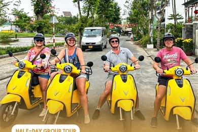Hoi An Countryside, kunstverksted med elektrisk scooter