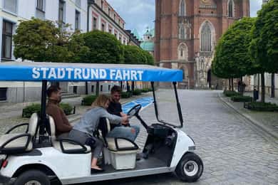 Wroclaw: Stadsvandring Sightseeing Golfbil Gamla stan+Katedralen