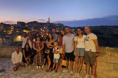 Matera by Night lingua italiana.Casa Grotta e Chiesa incluse