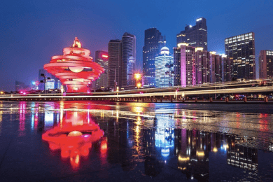Qingdao by Night : voyage illuminé de 4 heures avec options