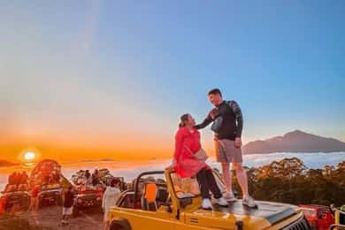 Bali: wycieczka jeepem na wschód słońca na Mount Batur z gorącymi źródłami