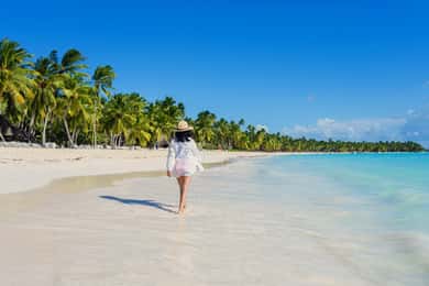 Da Punta Cana: tour all'Isola Saona in catamarano con open bar e buffet