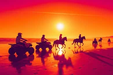 Agadir/Taghazout : Quad Bike & Horse Ride On The Beach