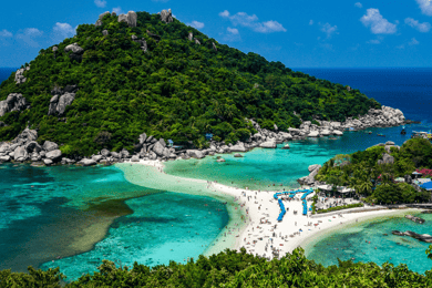 Koh Samui: Koh Tao og Nangyuan snorkeltur med katamaran