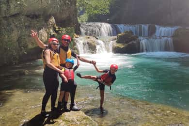Kayaking Mreznica Waterfalls in Natural Monument