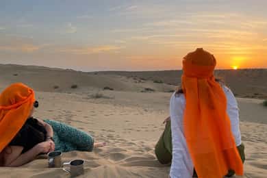 Thar Desert: Camel Ride, Sunset, and Dinner with Stargazing