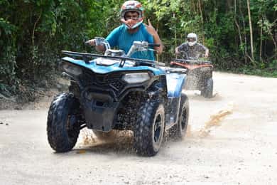 Cancun: ATV Jungle Aventure with Ziplines and Cenote swim