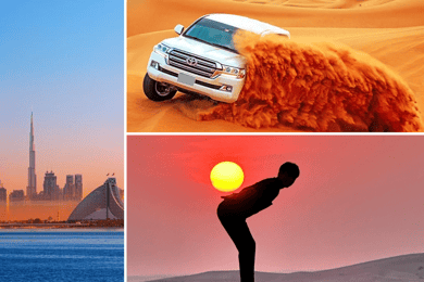 Dubai City Tour och Ökensafari heldagskombination