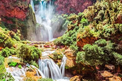 Marrakech: excursión de un día a las cascadas de Ouzoud (guía + barco extra)