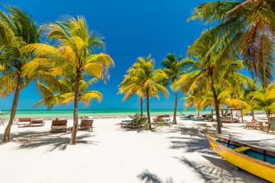 Van Cancún: Boot excursie naar Holbox met transfer