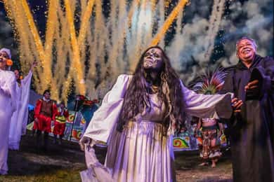 La Llorona, Live-Show in den Kanälen von Xochimilco.