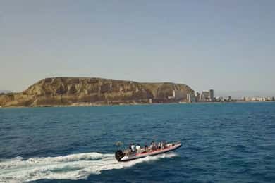 From Alicante: Speedboat tour with stop for swimming