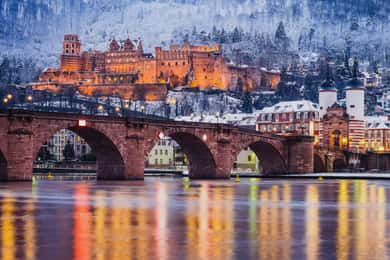 Heidelberg: Tour panoramico in barca con vin brulé