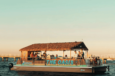 Charlotte Harbor: "The Oasis" Tiki Boat Sunset Cruise