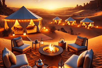 Au départ de Marrakech : dîner dans le désert d'Agafay et balade à dos de chameau en option