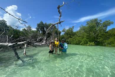 Aventura privada en un banco de arena en el interior de Cayo Hueso