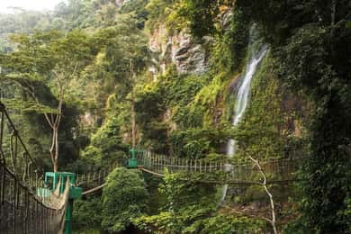 Accra: Tafi Kente Village, Monkey Sanctuary &Ote Waterfalls