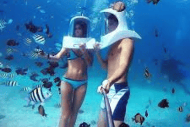Boracay: Öluffning med lunchbuffé & dykning med hjälm