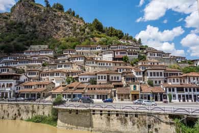 From Tirana & Durres: Berat, Gjirokastra & Riviera in 2 Days