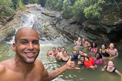 EL YUNQUE & BEACH TOUR: Vandrutschebane, vandfald, mad og fotos