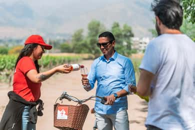 Passeio de bicicleta em Cousiño Macul e visita ao Templo Baha'i