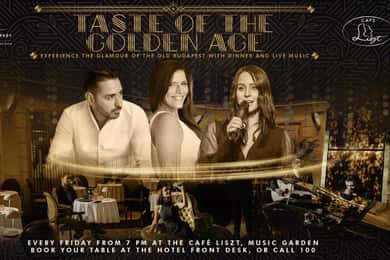 Budapest: Dinner and Live Music with free glass of champagne