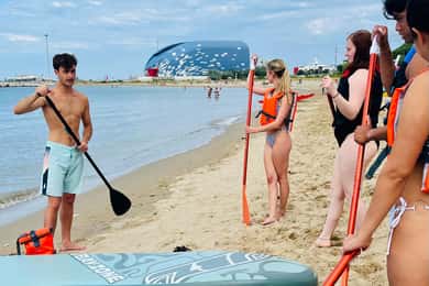 SUP tour on the slopes of the Monte San Bartolo Natural Park in Pesaro